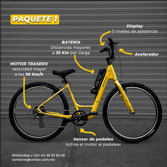 ⚡ Kit de Conversión Eléctrica de Bicicleta Motor en Rueda Paquete 1 🚴 - VOLTAX ELECTRIC BIKES