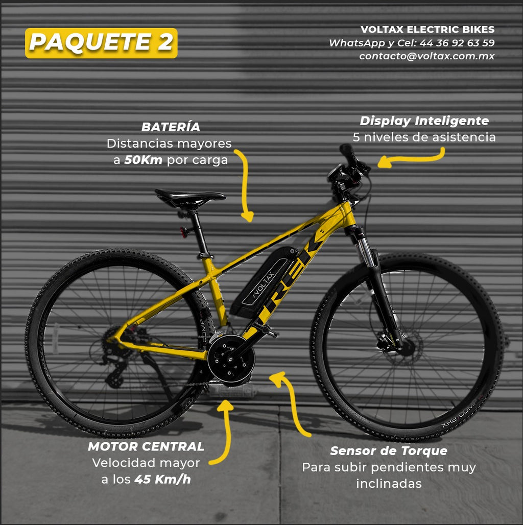 ⚡ Kit de Conversión Eléctrica de Bicicleta de Motor Central Paquete 2 🚴 - VOLTAX ELECTRIC BIKES
